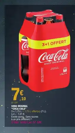 E.Leclerc COCA-COLA Soda original offre