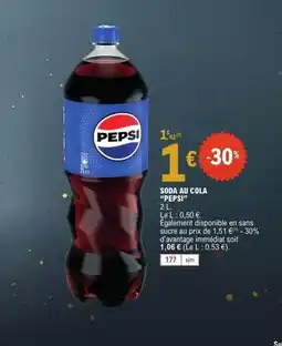 E.Leclerc PEPSI Soda au cola offre