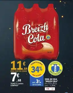 E.Leclerc BREIZH COLA Soda au cola offre