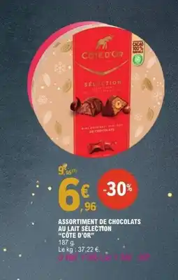 E.Leclerc CÔTE D'OR Assortiment de chocolats au lait sélection offre
