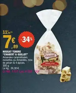 E.Leclerc CHABERT & GUILLOT Nougat tendre offre