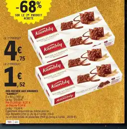 E.Leclerc KAMBLY Duo rocher aux amandes offre