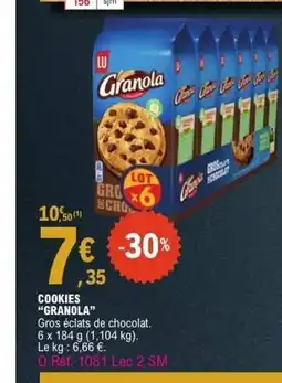 E.Leclerc GRANOLA Cookies offre