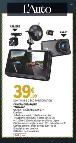 E.Leclerc Caméra embarquée offre