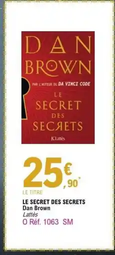 E.Leclerc Le secret des secrets offre