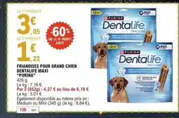 E.Leclerc PURINA Friandises pour grand chien dentalife maxi offre