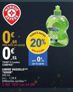 E.Leclerc VISIOR Liquide vaisselle offre