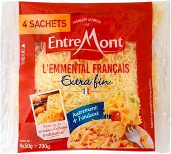 Match Entremont emmental râpé offre