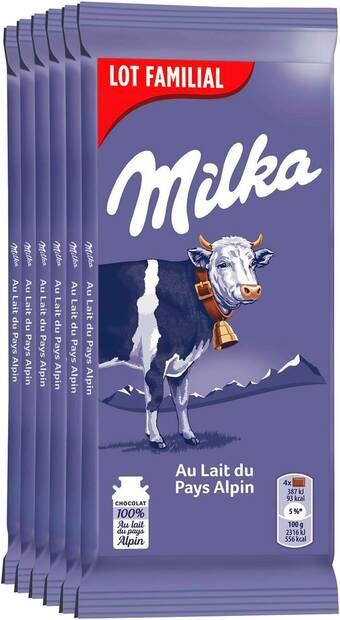 Match Milka tablettes de chocolat offre