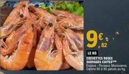 E.Leclerc Crevettes roses sauvages cuites offre
