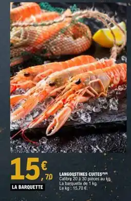 E.Leclerc Langoustines cuites offre