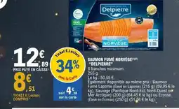 E.Leclerc DELPIERRE Saumon fumé norvège offre