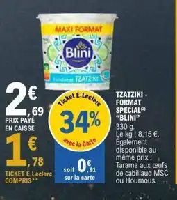 E.Leclerc BLINI Tzatziki - format special offre