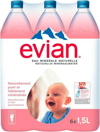 Match Evian eau minérale naturelle offre