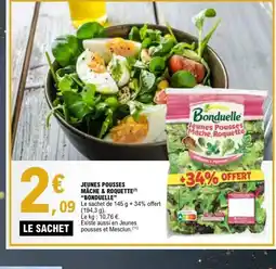 E.Leclerc BONDUELLE Jeunes pousses mâche & roquette offre