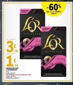 E.Leclerc L'OR ESPRESSO Capsules de café offre