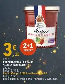 E.Leclerc LUCIEN GEORGELIN Préparation à la fraise offre