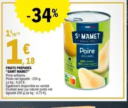 E.Leclerc SAINT MAMET Fruits préparés offre
