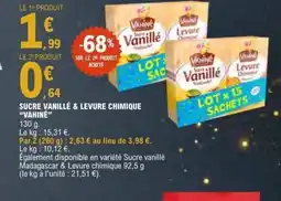 E.Leclerc VAHINÉ Sucre vanillé & levure chimique offre