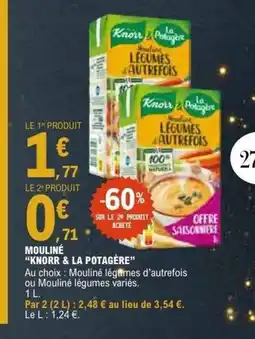 E.Leclerc KNORR & LA POTAGÈRE Mouliné offre