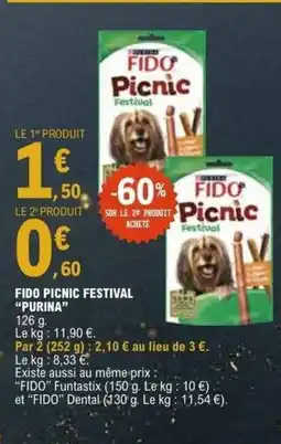 E.Leclerc PURINA Fido picnic festival offre