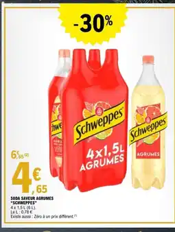 E.Leclerc SCHWEPPES Soda saveur agrumes offre