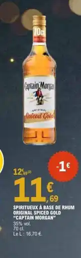 E.Leclerc CAPTAIN MORGAN Spiritueux à base de rhum original spiced gold offre
