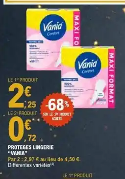 E.Leclerc VANIA Proteges lingerie offre