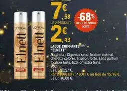 E.Leclerc ELNETT Laque coiffante offre