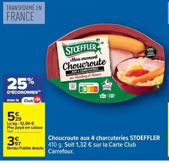 STOEFFLER Choucroute aux 4 charcuteries