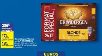 GRIMBERGEN Bière d'Abbaye Format spécial
