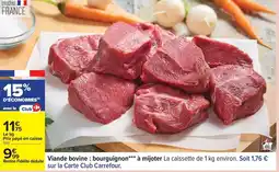 Carrefour Viande bovine: bourguignon à mijoter offre