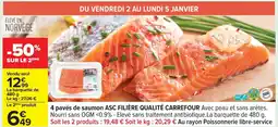 Carrefour ASC FILIÈRE QUALITÉ CARREFOUR 4 pavés de saumon offre