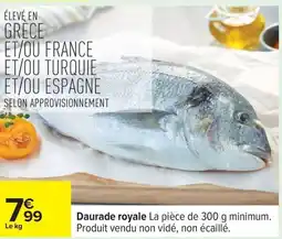 Carrefour Daurade royale offre