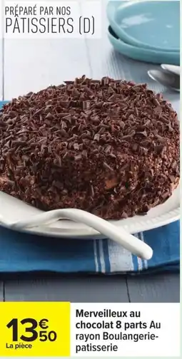 Carrefour Merveilleux au chocolat 8 parts offre