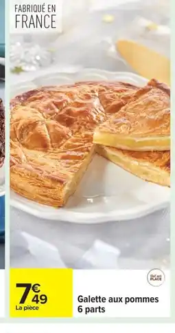 Carrefour Galette aux pommes 6 parts offre