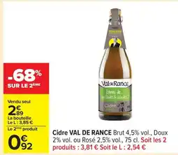 Carrefour VAL DE RANCE Cidre offre