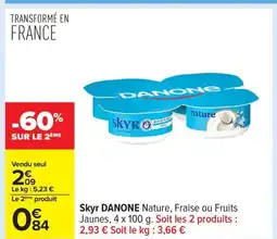 Carrefour DANONE Skyr offre