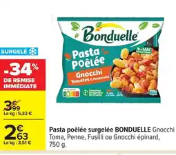 Carrefour BONDUELLE Pasta poêlée surgelée offre