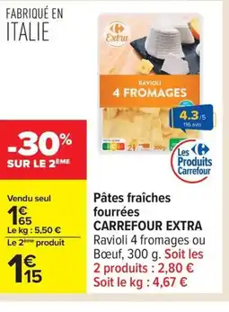 Carrefour CARRFOUR EXTRA Pâtes fraîches fourrées offre