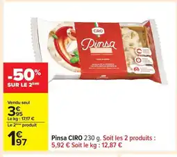 Carrefour CIRO Pinsa offre