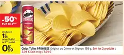 Carrefour PRINGLES Chips Tuiles offre