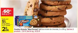 Carrefour LU Cookies Granola Maxi Format offre
