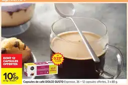 Carrefour DOLCE GUSTO Capsules de café offre