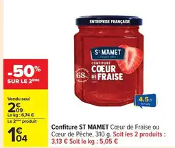 Carrefour ST MAMET Confiture offre