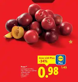 Lidl Prune offre
