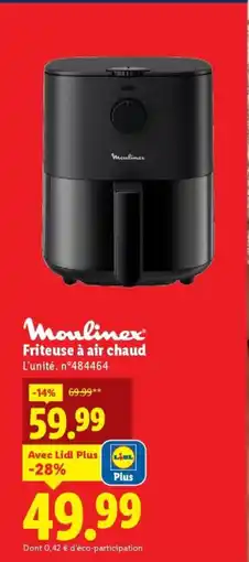 Lidl MOULINEX Friteuse à air chaud offre