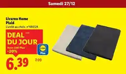 Lidl Livarno Home Plaid offre
