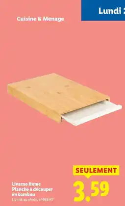 Lidl Livarno Home Planche à découper en bambou offre
