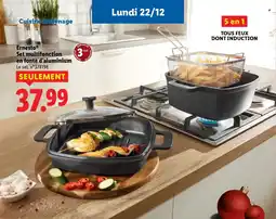 Lidl ENERSTO Set multifonction en fonte d'aluminium offre